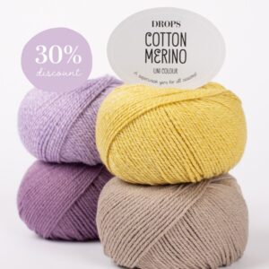 DROPS Cotton Merino (meriino 50%, puuvill 50%) -30% soodus