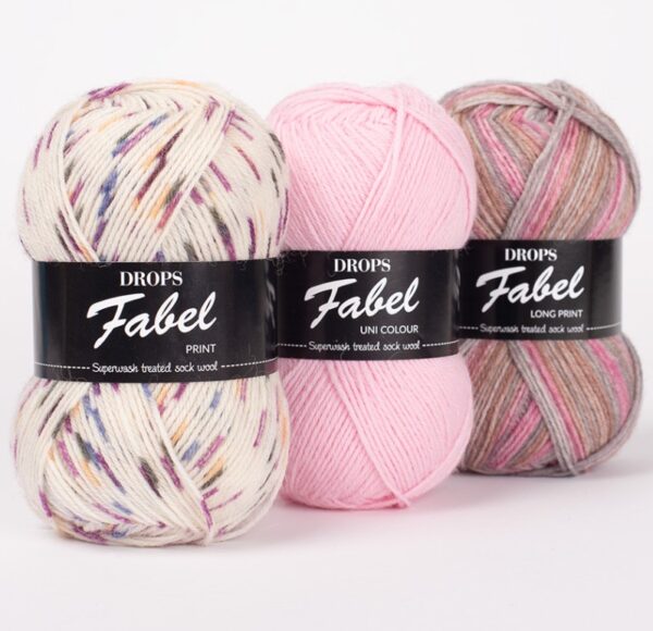 DROPS Fabel (75% vill, 25% polüamiid; sokilõng)
