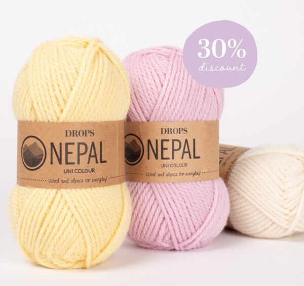 DROPS Nepal (alpaca 35%, vill 65%) 30% soodus