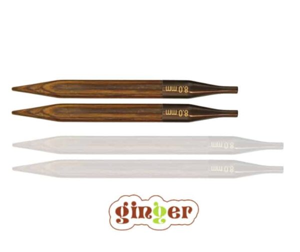 Lühikesed vahetatavate otstega ringvardad Ginger, KnitPro (10 cm)