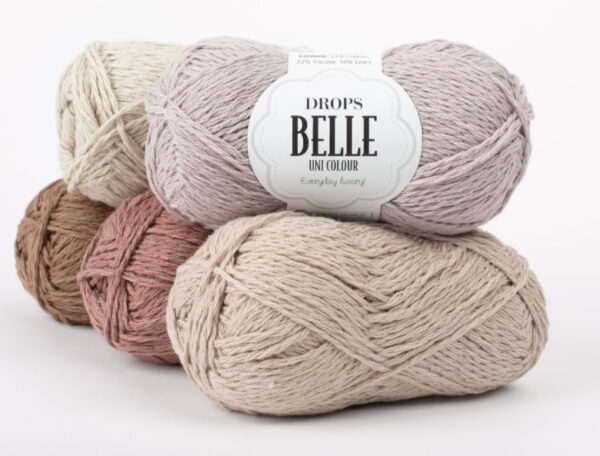 DROPS Belle (53% puuvill, 33% viskoos, 14% linane; 50g/120m) - Image 6