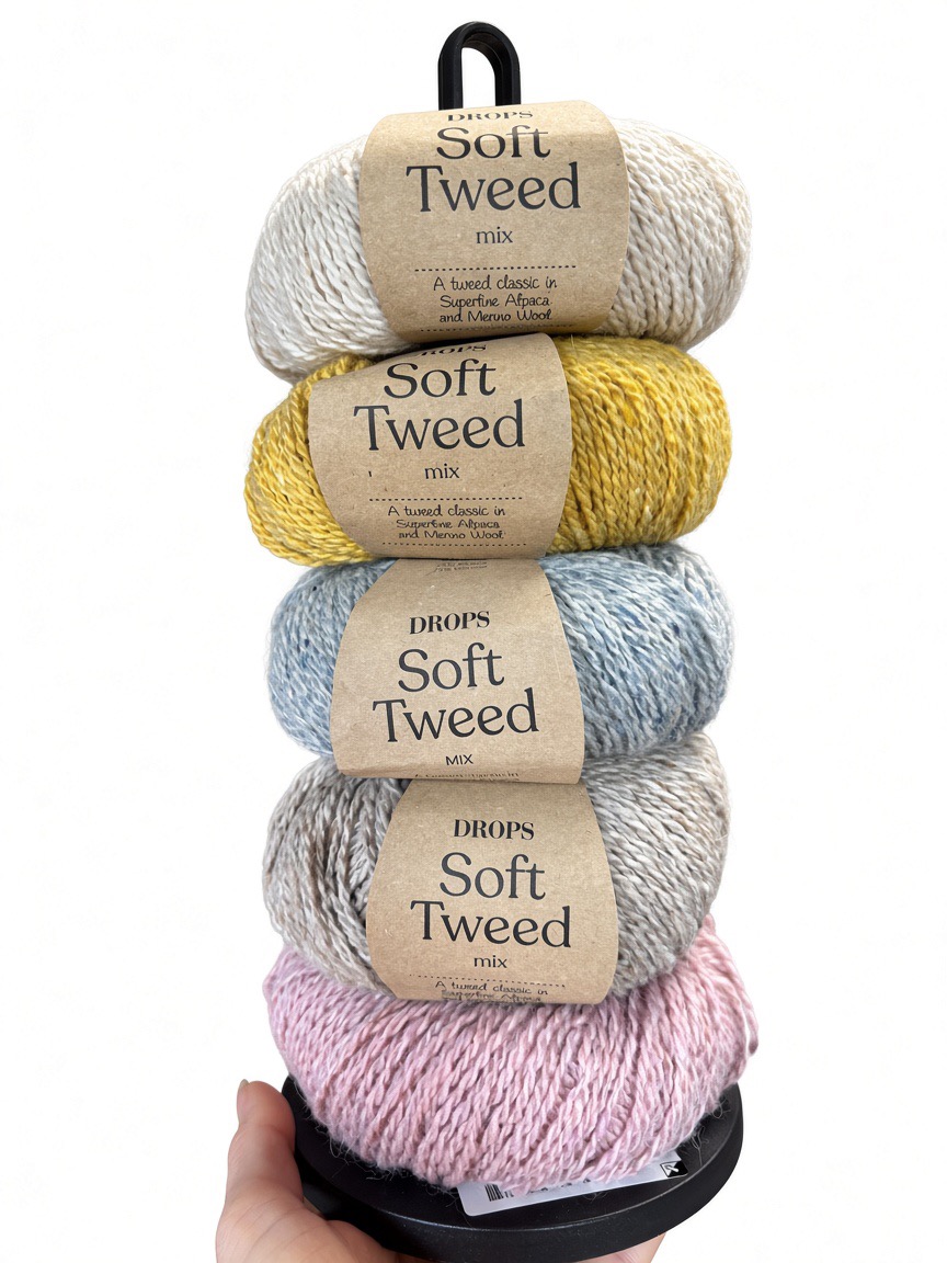 DROPS Soft Tweed (meriino, alpaka, viskoos) - Pilt 2