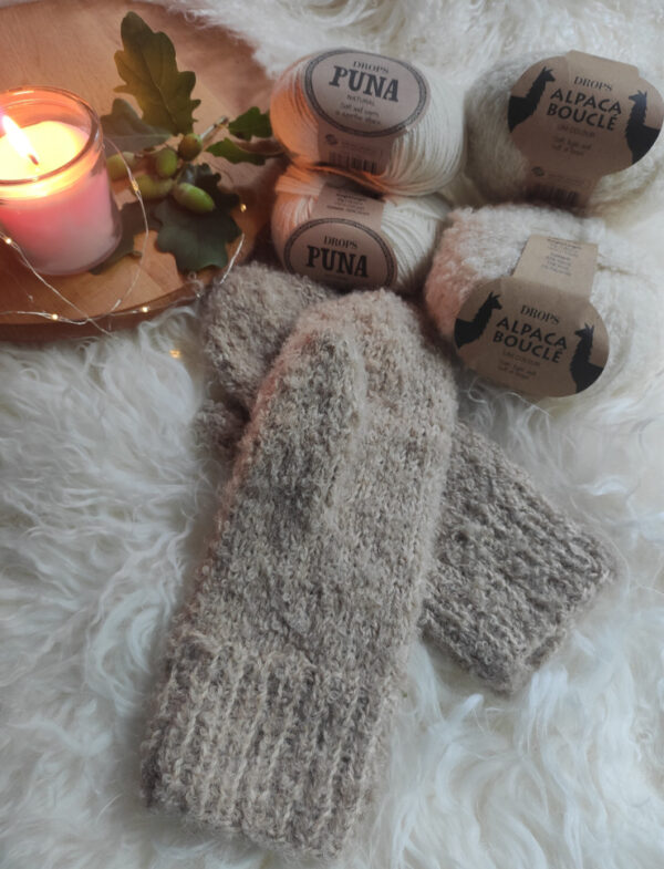 DROPS Alpaca Bouclé (alpaka 80%, vill 15%, polüamiid 5%) - Image 2